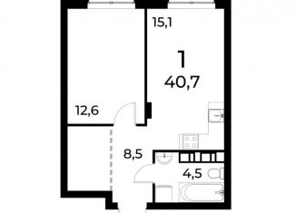 Продается 1-ком. квартира, 40.7 м2, Нижний Новгород