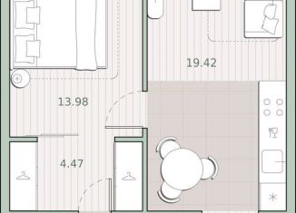 Продажа 1-комнатной квартиры, 47.5 м2, Москва, метро Кунцевская