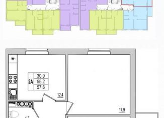 Продаю 2-комнатную квартиру, 57.6 м2, Псковская область, улица Крестки, 11