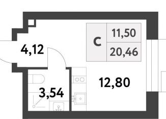 Продается квартира студия, 20.5 м2, Москва, 6-я улица Лесные Поляны