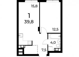 Продажа 1-ком. квартиры, 39.5 м2, Нижегородская область