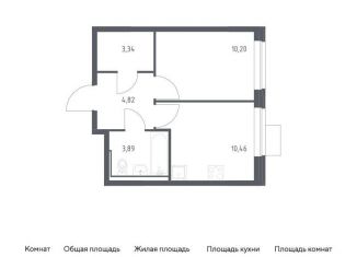 Продажа 1-комнатной квартиры, 32.7 м2, Москва, жилой комплекс Молжаниново, к6