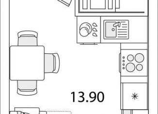 Продам квартиру студию, 20.8 м2, Санкт-Петербург, улица Тамбасова, 5Н