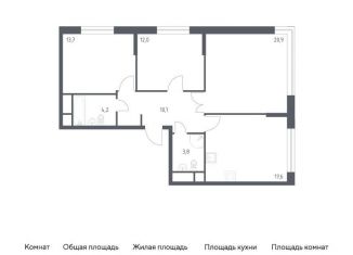 Продам 3-комнатную квартиру, 82.3 м2, Москва, 3-я Хорошёвская улица, 17А, метро Октябрьское поле