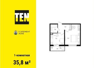 1-ком. квартира на продажу, 35.8 м2, Ростовская область