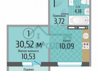 Продается однокомнатная квартира, 30.5 м2, Новосибирск, ЖК Тихвинский Квартал, улица Станиславского, 16/1