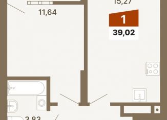 Продам 1-комнатную квартиру, 39 м2, Екатеринбург