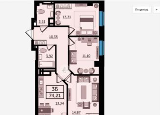 Продается 3-комнатная квартира, 74.4 м2, Ростов-на-Дону, Ворошиловский проспект, 82/4