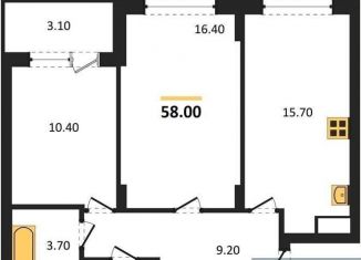 Продаю 2-ком. квартиру, 58 м2, Воронеж, Железнодорожный район