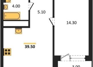 Продается однокомнатная квартира, 39.6 м2, Воронеж, Железнодорожный район