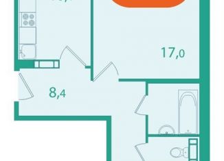 Продаю 2-ком. квартиру, 56.9 м2, поселок Зональная Станция