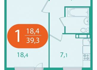 Продам 1-комнатную квартиру, 39.3 м2, Томская область