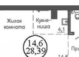 Продаю квартиру студию, 28.4 м2, Новосибирск, Дзержинский район, улица Коминтерна, 128