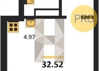 Продажа квартиры студии, 33.4 м2, Новосибирская область, улица Зорге, 229/2