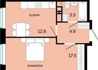 1-ком. квартира на продажу, 38.7 м2, Пермь