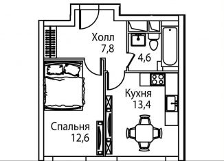 Продается однокомнатная квартира, 39 м2, Москва, район Лефортово