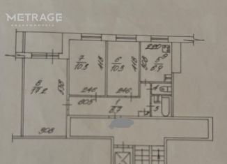 Трехкомнатная квартира на продажу, 59.4 м2, Новосибирск, улица Зорге, 197, Кировский район