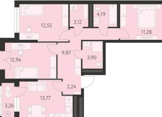 Продается 3-комнатная квартира, 75.7 м2, Екатеринбург