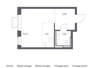 Продается квартира студия, 27.3 м2, Ленинский городской округ, жилой комплекс Богдановский Лес, 7.4