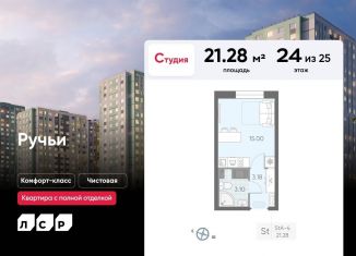 Квартира на продажу студия, 21.3 м2, Санкт-Петербург, метро Академическая