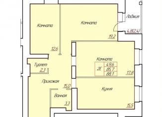 2-комнатная квартира на продажу, 88.1 м2, Вологодская область