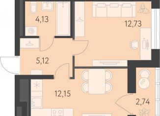 1-ком. квартира на продажу, 35.5 м2, Екатеринбург, метро Чкаловская