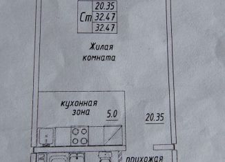 Продаю квартиру студию, 32.5 м2, Новосибирск, Плющихинская улица, 6, Октябрьский район