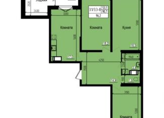 Продаю трехкомнатную квартиру, 96.2 м2, посёлок Парголово, Ольгинская дорога, 3/20, ЖК Прагма Сити