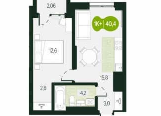 2-ком. квартира на продажу, 40.4 м2, Забайкальский край, микрорайон Каштакский, 3