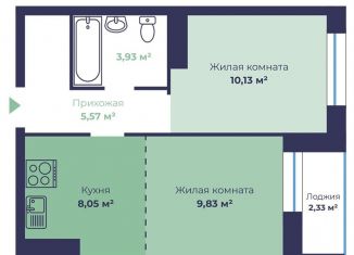 Продается двухкомнатная квартира, 38.7 м2, Ярославль, Фрунзенский район