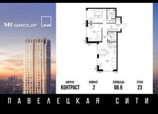 Продаю 2-ком. квартиру, 68.9 м2, Москва, метро Серпуховская