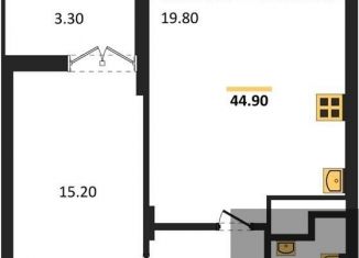 Продажа 1-ком. квартиры, 44.9 м2, Воронеж, Железнодорожный район