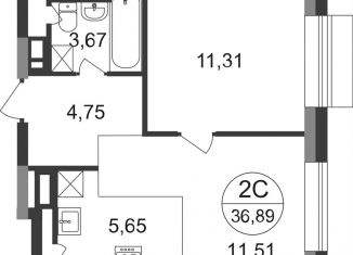 Продам двухкомнатную квартиру, 36.9 м2, Московская область, жилой квартал Новоград Павлино, к8