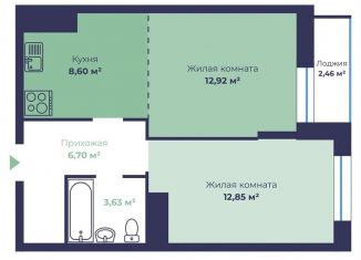 Продаю 2-ком. квартиру, 45.9 м2, Ярославль