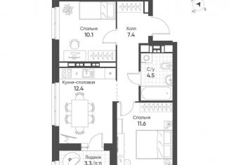 Продам 2-ком. квартиру, 47.7 м2, Екатеринбург, метро Ботаническая