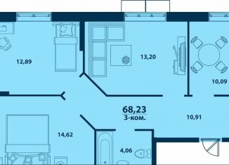 Продаю 3-комнатную квартиру, 68.2 м2, Уфа