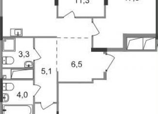 Продаю 3-ком. квартиру, 82.9 м2, Московский, ЖК Первый Московский