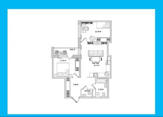 Продается 2-ком. квартира, 61.4 м2, поселок Бугры, ЖК Новые Горизонты