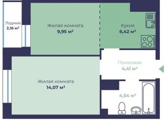 Продажа 2-ком. квартиры, 40.5 м2, посёлок городского типа Сокол