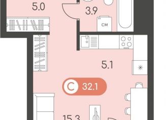 Продаю квартиру студию, 32.1 м2, Ижевск, Индустриальный район