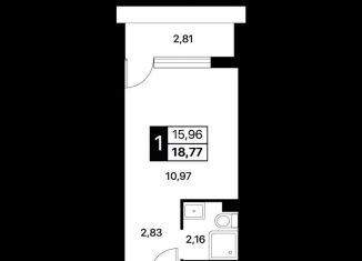 Продается квартира студия, 18.8 м2, Крым, Перекопская улица, 4В