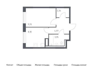 Продаю 1-комнатную квартиру, 30.6 м2, Ленинградская область, жилой комплекс Квартал Лаголово, 1