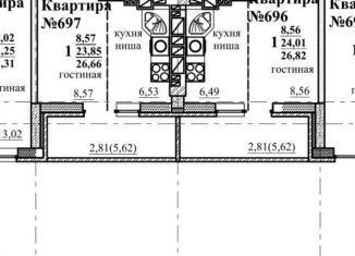 Продается квартира студия, 26.8 м2, Ростовская область, улица 26-я Линия, 35/1