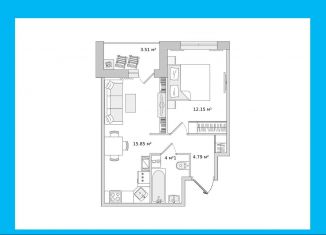 Продам 1-ком. квартиру, 40.3 м2, Санкт-Петербург, метро Комендантский проспект