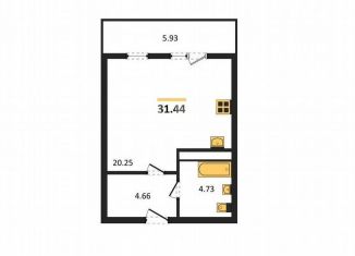 Продам квартиру студию, 31.4 м2, Крым