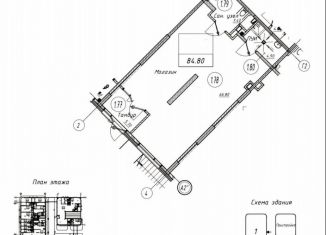 Продам торговую площадь, 84.6 м2, посёлок Шушары, Старорусский проспект, 12
