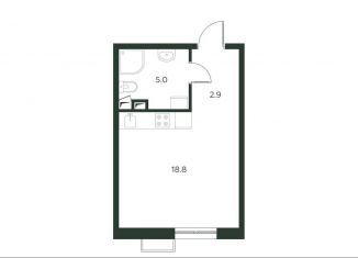 Продается квартира студия, 26.7 м2, деревня Лобаново