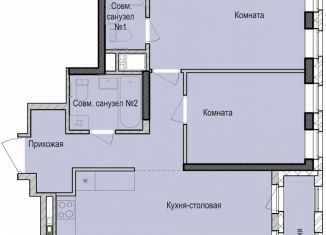 Продается 2-комнатная квартира, 59.2 м2, Татарстан