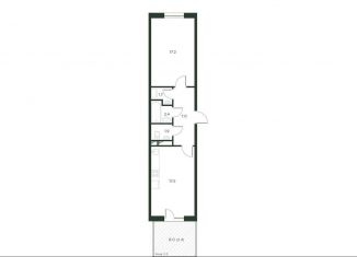 Продаю 2-комнатную квартиру, 50.1 м2, деревня Лобаново