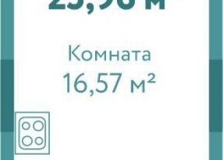Продажа квартиры студии, 26 м2, Тюмень, улица Павла Никольского, 10к1блок1, ЖК Акватория